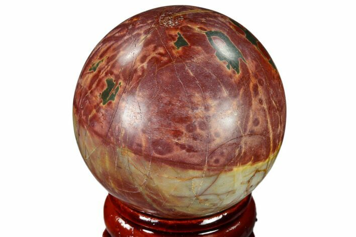 Polished Cherry Creek Jasper Sphere - China #116224